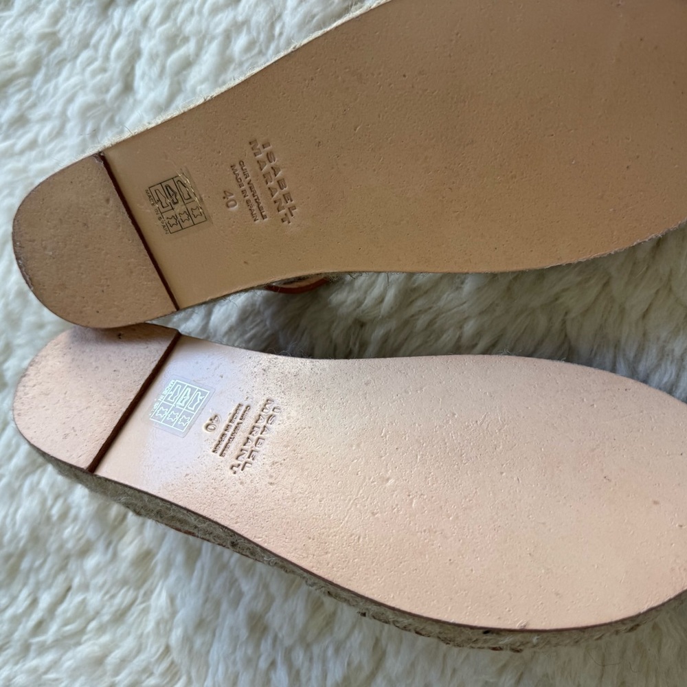 Isabel Marant Tan Espadrilles with Gold Studs - Picture 5 of 6